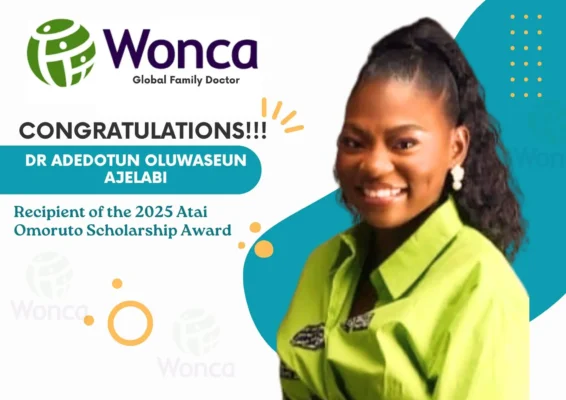 Dr Adedotun Wonca Award